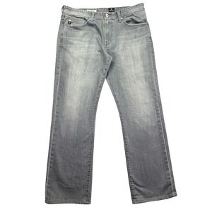 AG The Protégé Straight Leg Gray Denim Jeans Modern Fit Men's Size 34 Grunge USA